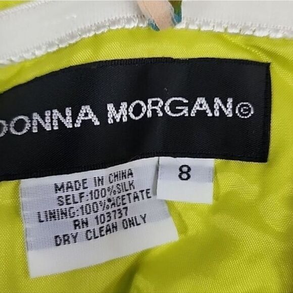 100% Silk Painting Donna Morgan Size 8 - Picture 5 of 11